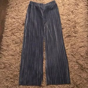 Velvet blue pants